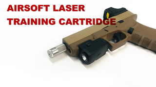 کارتریج آموزشی لیزری Airsoft Pistol Red/IR، پوزه فعال شده با لرزش نصب شده است