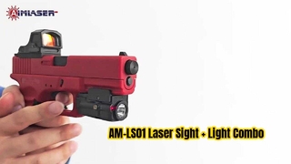دوربین لیزری تپانچه AM-LS01 + کمبو نور