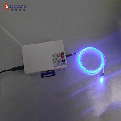RGB Fiber-Coupled Laser Module with Bluetooth Control and Corning Fibrance Light-Diffusing Fiber for Stage Lighting