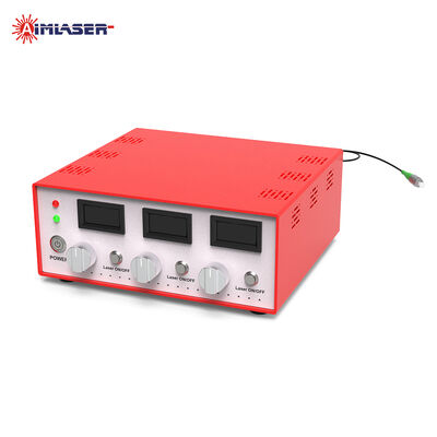 ماژول دیود لیزری با فیبر RGB 450nm 520nm 638nm 20mW قدرت تنظیم شده با TTL Analog Modulation و کنترل کامپیوتر